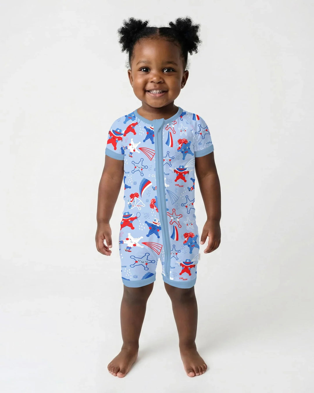 Howdy America Star Bamboo Shorty Zippy