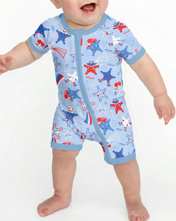 Howdy America Star Bamboo Shorty Zippy