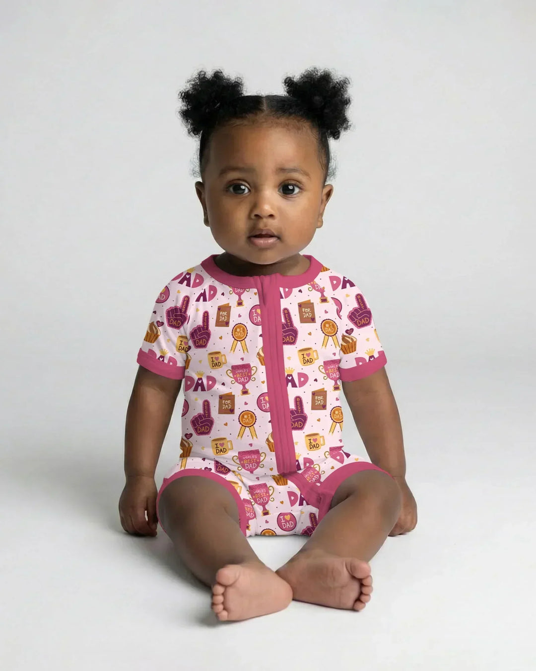 World's Best Dad Bamboo Shorty Zippy