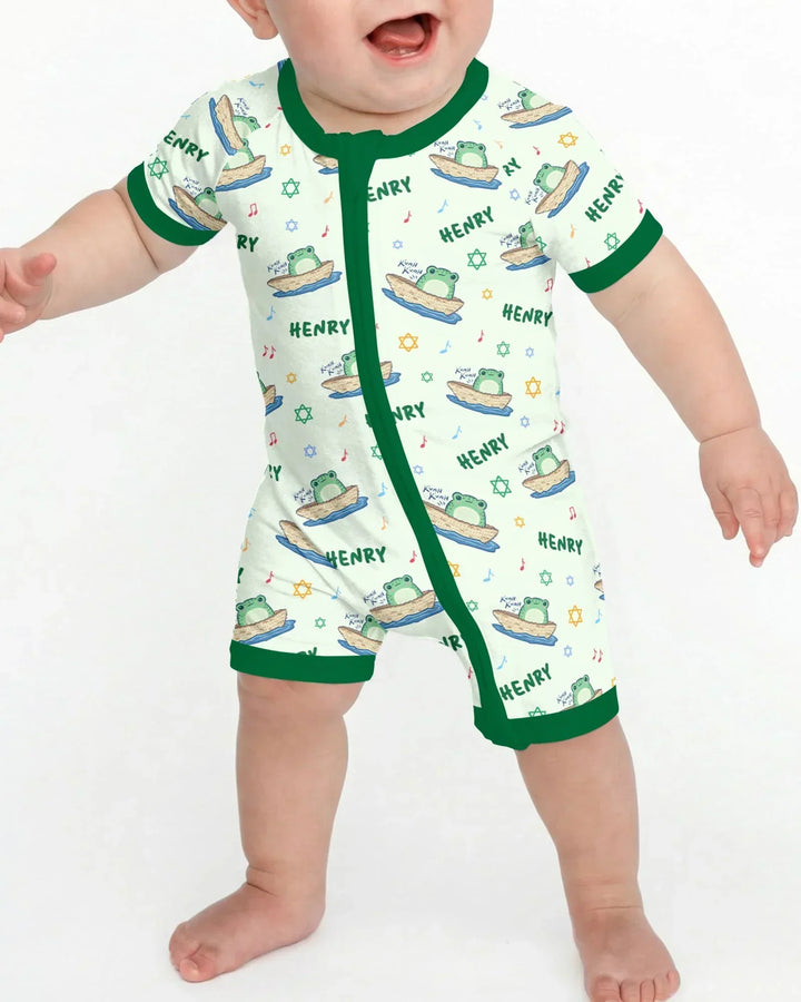 Frogs Here, Frogs There Passover Custom Name Shorty Zippy