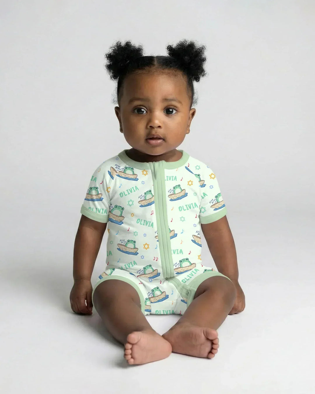 Frogs Here, Frogs There Passover Custom Name Shorty Zippy