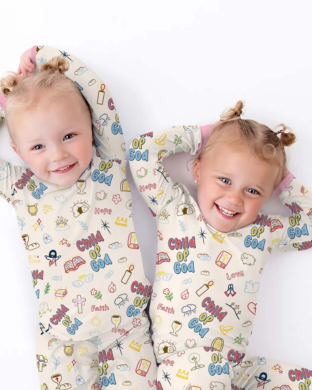 A Child Of God Family Matching Bamboo Two Piece Long Sleeve Pajama Set