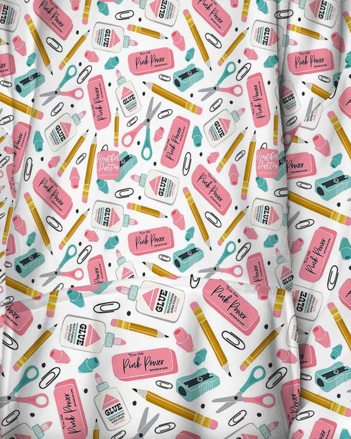 Pink Power School Supplies Bamboo Blanket Hoodie