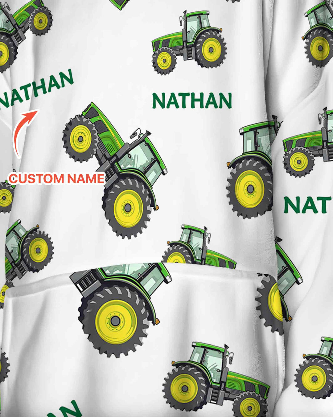 Plantilla de Sudadera Manta de Bambú Personalizada